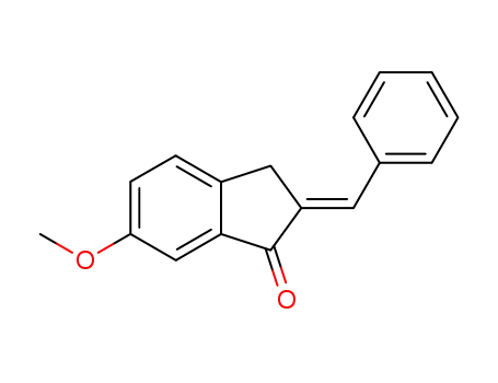 2-benzylidene-6-methoxy-indan-1-one