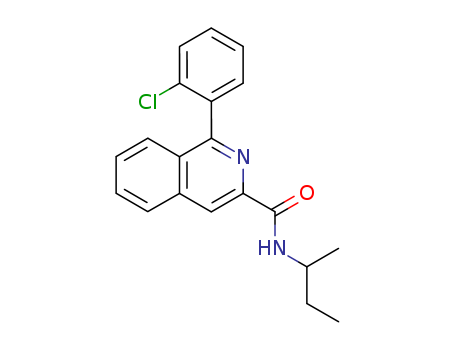 3-ISOQUINOLINECARBOXAMIDE,1-(2-CHLOROPHENYL)-N-(1-METHYLPROPYL)-(S)1-(2-CHLOROPHENYL)-N-(1-METHYLPROPYL)-ISOQUINOLINE-3-CARBOXAMIDE-(S)