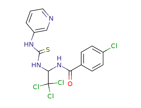 Benzamide,
4-chloro-N-[2,2,2-trichloro-1-[[(3-pyridinylamino)thioxomethyl]amino]eth
yl]-