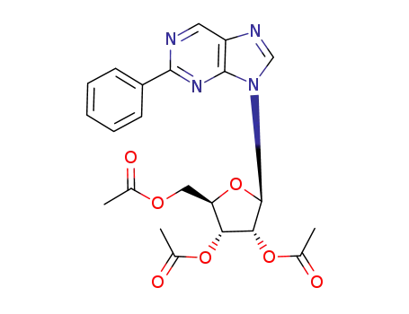 (2R,3R,4R,5R)-2-(acetoxymethyl)-5-(2-phenyl-9H-purin-9-yl)tetrahydrofuran-3,4-diyldiacetate