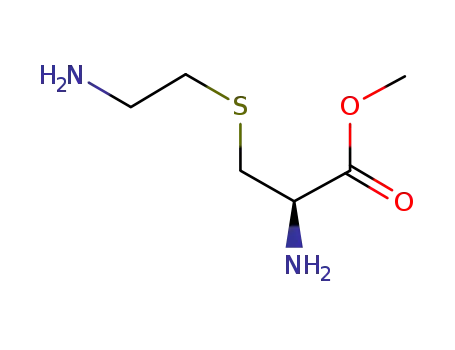 Molecular Structure of 364068-23-5 (L-Cysteine, S-(2-aminoethyl)-, methyl ester)