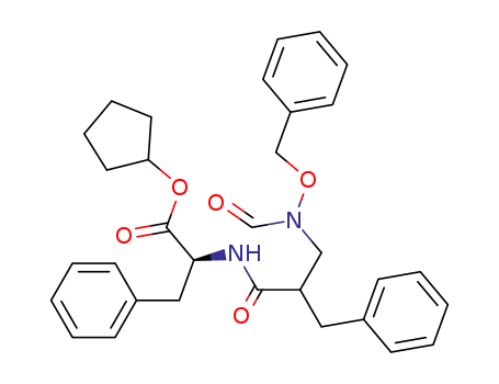 2S-[2-(R,S)-Benzyl-3-(benzyloxy-formyl-amino)-propionylamino]-3-phenyl Propionic Acid Cyclopentyl Ester