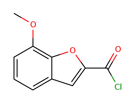 Molecular Structure of 242133-59-1 (2-Benzofurancarbonyl chloride, 7-methoxy-)