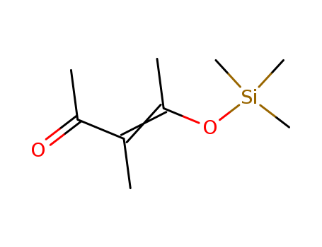 Molecular Structure of 13257-82-4 (3-Penten-2-one, 3-methyl-4-[(trimethylsilyl)oxy]-)