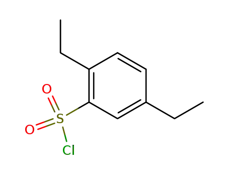 Molecular Structure of 19859-12-2 (2,5-diethylbenzene-1-sulfonyl chloride)