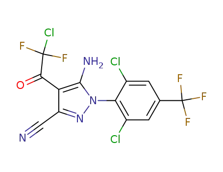 5-Amino-4-chlorodifluoroacetyl-3-cyano-1-(2,6-dichloro-4-trifluoromethylphenyl)pyrazole