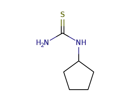 Molecular Structure of 102936-57-2 (CYCLOPENTYL-THIOUREA)