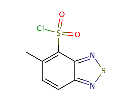Molecular Structure of 3662-82-6 (5-METHYL-2,1,3-BENZOTHIADIAZOLE-4-SULFONYL CHLORIDE)