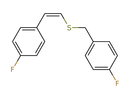 Benzene, 1-fluoro-4-[[[(1Z)-2-(4-fluorophenyl)ethenyl]thio]methyl]-