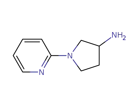 Molecular Structure of 454482-15-6 (3-Pyrrolidinamine,1-(2-pyridinyl)-(9CI))