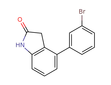 Molecular Structure of 442562-92-7 (4-(3-bromo-phenyl)-1,3-dihydro-indol-2-one)
