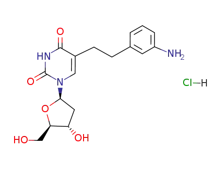 Uridine, 5-[2-(3-aminophenyl)ethyl]-2'-deoxy-, monohydrochloride