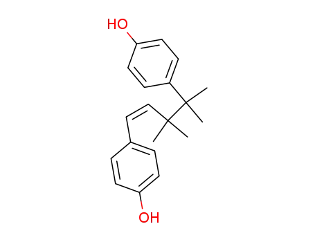 Molecular Structure of 112321-66-1 (Phenol, 4,4'-(3,3,4,4-tetramethyl-1-butene-1,4-diyl)bis-, (Z)-)