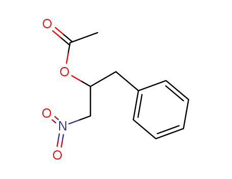 Molecular Structure of 62634-65-5 (Benzeneethanol, a-(nitromethyl)-, acetate (ester))