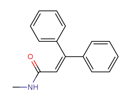 Molecular Structure of 1722-90-3 (2-Propenamide, N-methyl-3,3-diphenyl-)