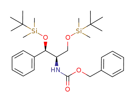 (1R,2R)-2-amino-(N-benzyloxycarbonyl)-1,3-O-di(tert-butyldimethylsilyl)-1-phenylpropane-1,3-diol