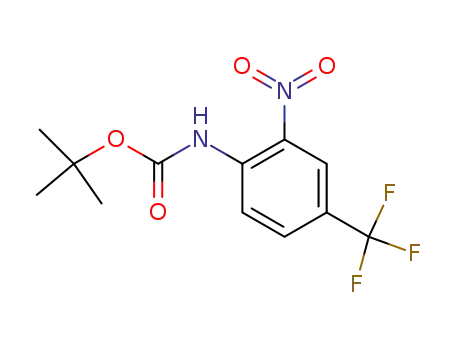 Molecular Structure of 579474-18-3 ((2-Nitro-4-trifluoroMethyl-phenyl)-carbaMic acid tert-butyl ester)