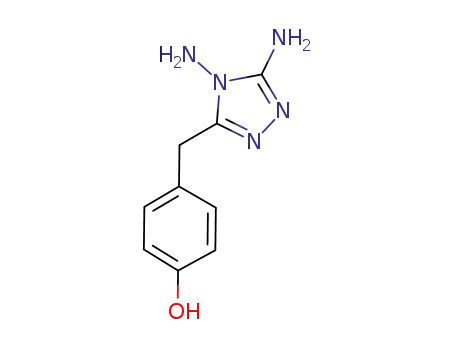 Molecular Structure of 828911-25-7 (Phenol, 4-[(4,5-diamino-4H-1,2,4-triazol-3-yl)methyl]-)