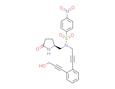 Benzenesulfonamide,
N-[3-[2-(3-hydroxy-1-propyn-1-yl)phenyl]-2-propyn-1-yl]-4-nitro-N-[[(2S)-
5-oxo-2-pyrrolidinyl]methyl]-