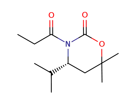 (R)-3-propanoyl-4-iso-propyl-6,6-dimethyl-(1,3)-oxazinan-2-one