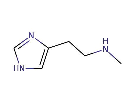Molecular Structure of 673-50-7 (N-METHYL-1H-IMIDAZOLE-4-ETHANAMINE DIHYDROCHLORIDE)