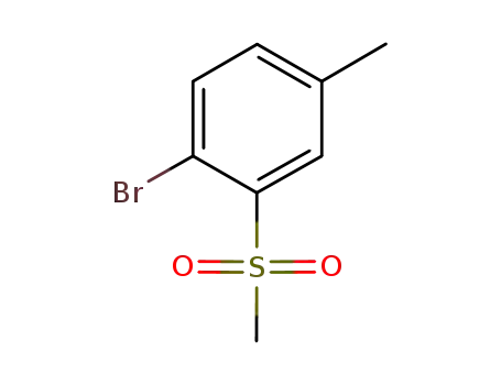 Molecular Structure of 254897-01-3 (1-bromo-2-methanesulfonyl-4-methylbenzene)
