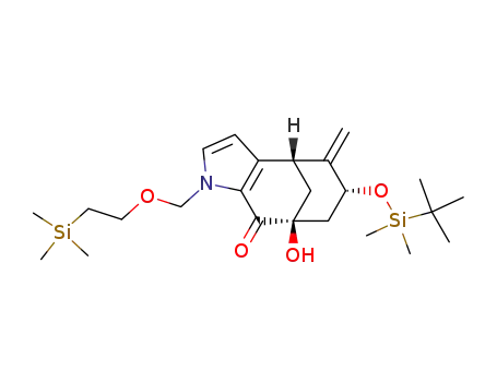 (1R,8S,10R)-10-(tert-Butyl-dimethyl-silanyloxy)-8-hydroxy-11-methylene-5-(2-trimethylsilanyl-ethoxymethyl)-5-aza-tricyclo[6.3.1.0<sup>2,6</sup>]dodeca-2<sup>(6)</sup>,3-dien-7-one