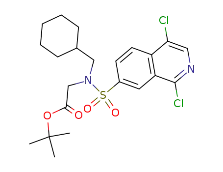 N-[(1,4-Dichloro-7-isoquinolinyl)sulphonyl]-N-(cyclohexylmethyl)-glycine t-butyl ester