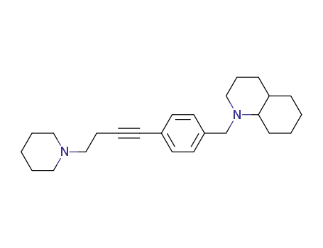 1-[4-(4-piperidin-1-yl-but-1-ynyl)-benzyl]-decahydro-quinoline
