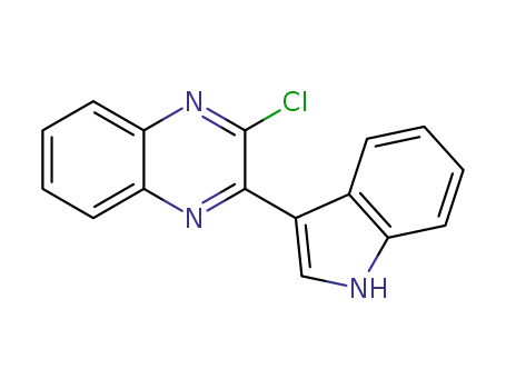 2-Chloro-3-(1H-indol-3-yl)-quinoxaline, 98+% C16H10ClN3, MW: 279.73
