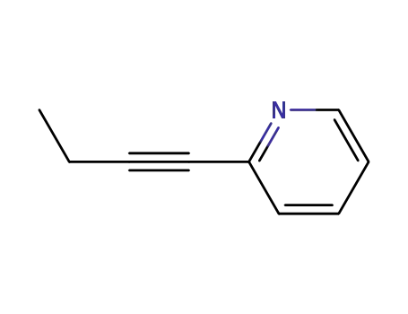 Molecular Structure of 475174-64-2 (Pyridine, 2-(1-butynyl)- (9CI))