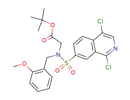 N-[(1,4-dichloro-7-isoquinolinyl)sulphonyl]-N-(2-methoxybenzyl)glycine t-butyl ester