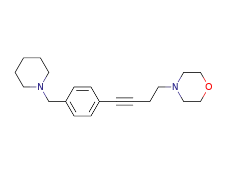 4-[4-(4-(piperidin-1-ylmethyl)phenyl)but-3-ynyl]morpholine