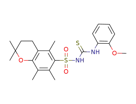 N-2,2,5,7,8-pentamethylchroman-6-sulfonyl-N'-(o-methoxyphenyl)thiourea
