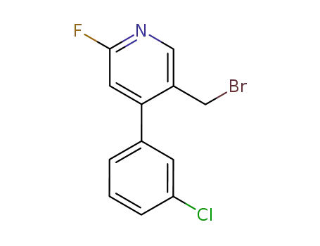 5-(bromomethyl)-4-(3-chlorophenyl)-2-fluoropyridine