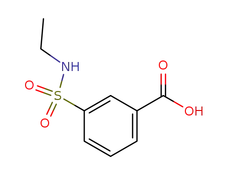 Molecular Structure of 7326-74-1 (3-[(ETHYLAMINO)SULFONYL]BENZOIC ACID)