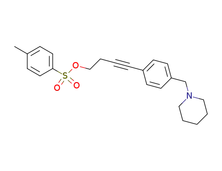 toluene-4-sulfonic acid 4-(4-piperidin-1-ylmethyl-phenyl)-but-3-ynyl ester