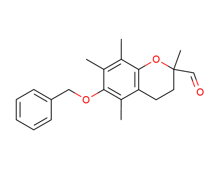 2H-1-Benzopyran-2-carboxaldehyde,  3,4-dihydro-2,5,7,8-tetramethyl-6-(phenylmethoxy)-