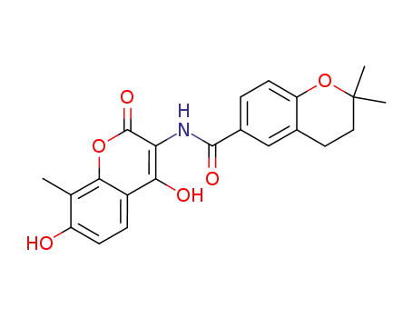 Molecular Structure of 31589-45-4 (N-(2,7-dihydroxy-8-methyl-4-oxo-4H-chromen-3-yl)-2,2-dimethyl-3,4-dihydro-2H-chromene-6-carboxamide)