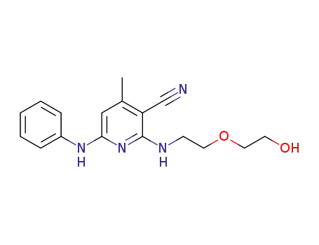 6-anilino-2-[2-(2-hydroxyethoxy)ethylamino]-4-methyl-pyridine-3-carbonitrile