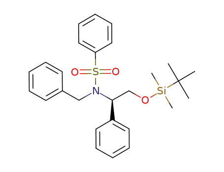 N-benzyl-N-[(1R)-2-{[tert-butyl(dimethyl)silyl]oxy}-1-phenylethyl]benzenesulfonamide