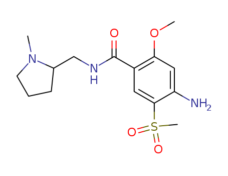 4-amino-2-methoxy-N-[(1-methylpyrrolidin-2-yl)methyl]-5-(methylsulfonyl)benzamide