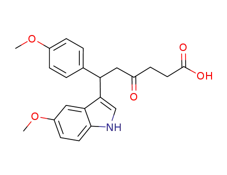 6-(5-methoxy-1H-indol-3-yl)-6-(4-methoxyphenyl)-4-oxohexanoic acid