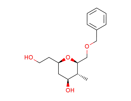(2R,3R,4S,6R)-2-Benzyloxymethyl-6-(2-hydroxy-ethyl)-3-methyl-tetrahydro-pyran-4-ol