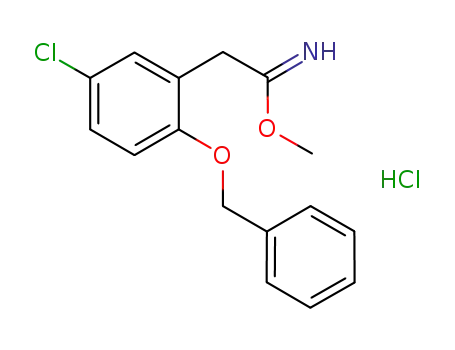 methyl 2-(5-chloro-2-[(2-phenylmethyl)oxy]phenyl)ethanimidoate hydrochloride