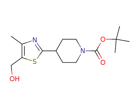 tert-Butyl 4-[5-(hydroxymethyl)-4-methyl-1,3-thiazol-2-yl]tetrahydro-1(2H)-pyridinecarboxylate