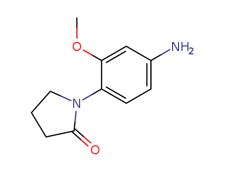 Molecular Structure of 69132-30-5 (1-(4-AMINO-2-METHOXYPHENYL)PYRROLIDIN-2-ONE)