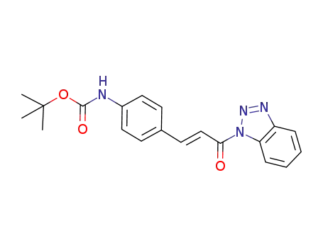 tert-butyl N-{4-[(E)-3-(1H-1,2,3-benzotriazole-1-yl)-3-oxo-1-propenyl]phenyl}carbamate