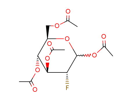 Molecular Structure of 141395-48-4 (2-FLUORO-2-DEOXY-GLUCOSE TETRAACETATE)
