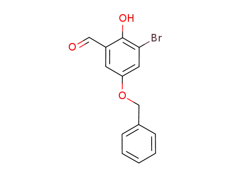 Molecular Structure of 647858-58-0 (Benzaldehyde, 3-bromo-2-hydroxy-5-(phenylmethoxy)-)